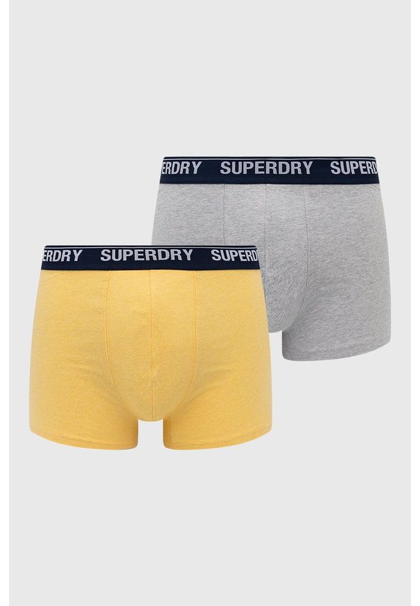 Superdry Bokserki (2-pack) męskie kolor biały. Kolor: biały. Materiał: bawełna