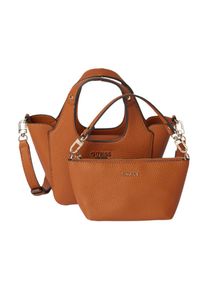 Guess - GUESS Brązowa torebka damska Calista 2 w 1 Mini. Kolor: brązowy. Styl: elegancki, casual #7