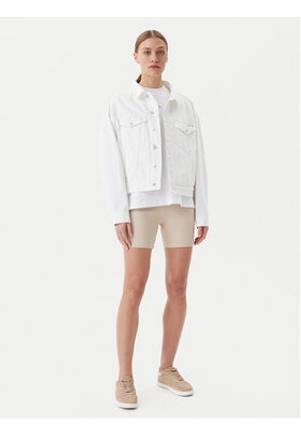 Calvin Klein Jeans Kolarki J20J225217 Beżowy Slim Fit. Kolor: beżowy. Materiał: bawełna