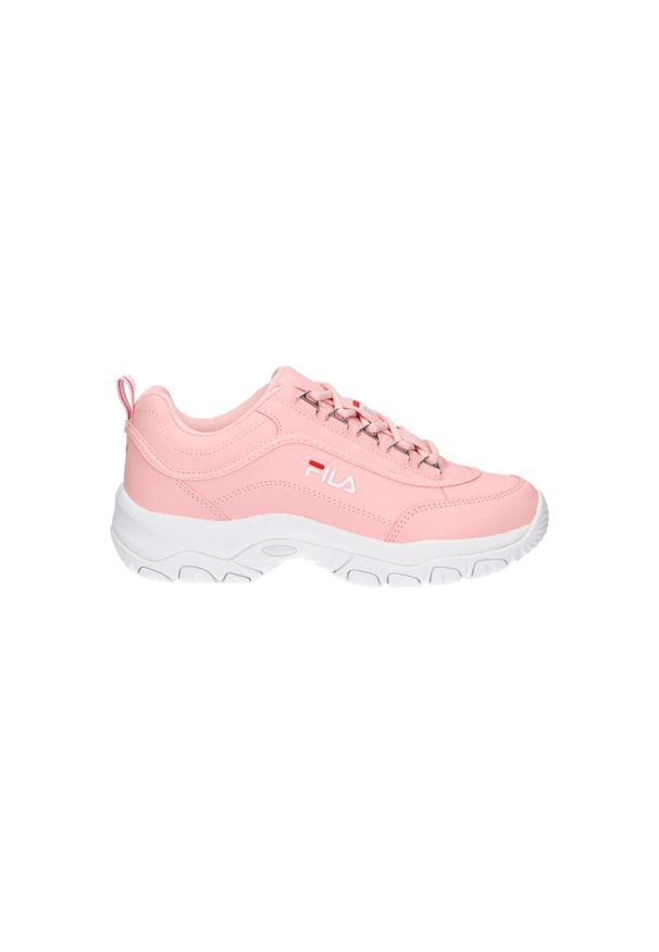 Buty do chodzenia damskie Fila Strada Low. Zapięcie: sznurówki. Kolor: różowy. Materiał: syntetyk, materiał. Szerokość cholewki: normalna. Sport: turystyka piesza