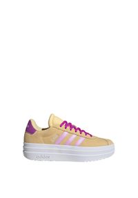 Adidas - Buty VL Court Bold Lifestyle Kids. Kolor: różowy, pomarańczowy, wielokolorowy. Sport: turystyka piesza