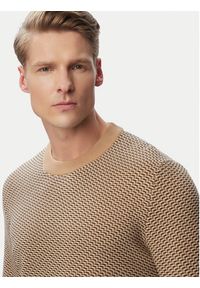BOSS Sweter H-Lofranco 50565565 Beżowy Regular Fit. Kolor: beżowy. Materiał: bawełna #5