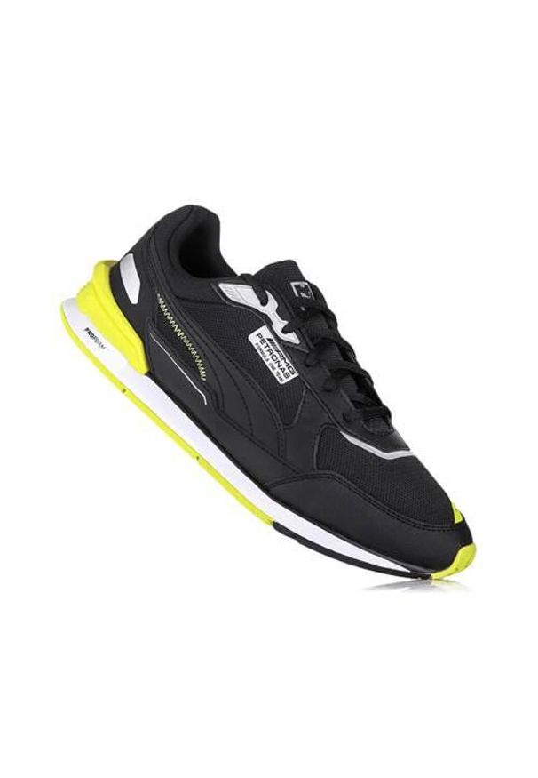 Buty do chodzenia męskie Puma MAPF1 Racer. Zapięcie: sznurówki. Kolor: czarny. Materiał: materiał, syntetyk. Szerokość cholewki: normalna. Sport: turystyka piesza
