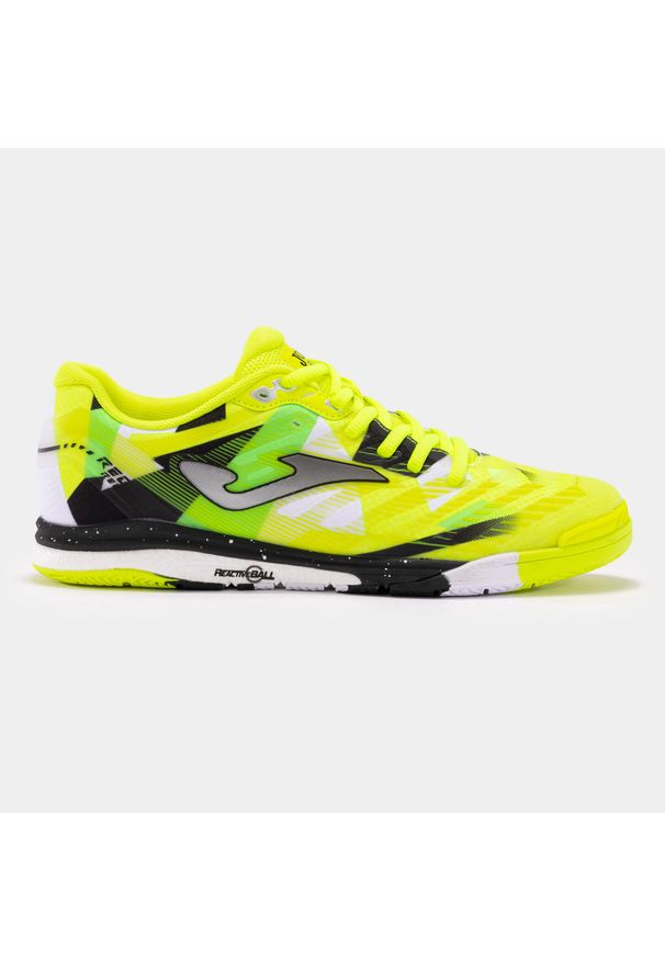 Joma - Buty halowe do piłki nożnej męskie, Regate Rebound 24 RREW IN. Kolor: żółty, wielokolorowy, zielony. Materiał: materiał, syntetyk, tkanina