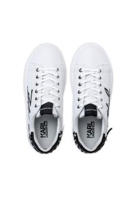 Sneakersy damskie białe Karl Lagerfeld Kapri Whistitch Lo Lace. Okazja: do pracy, na spacer, na co dzień. Kolor: biały. Sport: turystyka piesza #6