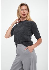 Marella - Sweter damski wełniany Jim MARELLA MONOCHROME. Materiał: wełna