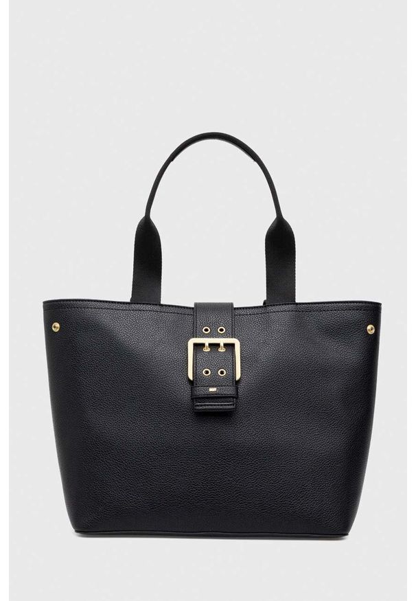 DKNY - Dkny torebka kolor czarny. Kolor: czarny. Rodzaj torebki: na ramię