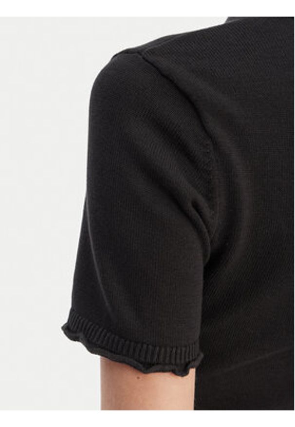Tommy Jeans Sukienka codzienna Lettuce DW0DW22336 Czarny Slim Fit. Okazja: na co dzień. Kolor: czarny. Materiał: bawełna. Typ sukienki: proste. Styl: casual