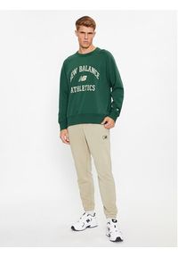 New Balance Bluza Athletics Varsity Fleece Crewneck MT33550 Zielony Regular Fit. Kolor: zielony. Materiał: bawełna
