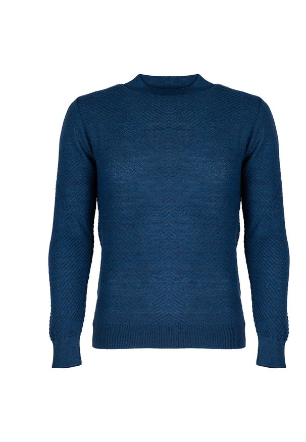 Xagon Man Sweter | A2181 J1 1215 | Mężczyzna | Niebieski. Okazja: na co dzień. Kolor: niebieski. Materiał: wiskoza, wełna, akryl. Styl: casual