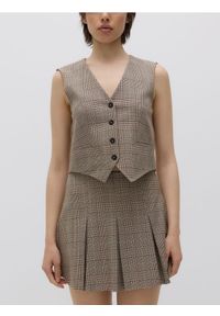 Reserved - Garniturowa kamizelka z wiskozą - wielobarwny. Materiał: wiskoza #1