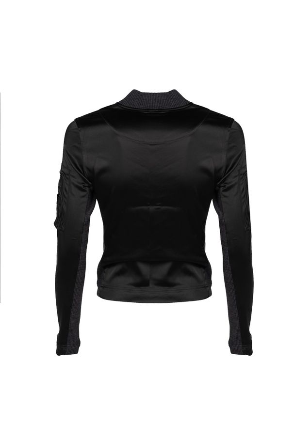 Diesel Bluza "T-Opuntia" | A06193-0BHAV | Kobieta | Czarny. Okazja: na co dzień, na spacer. Kolor: czarny. Materiał: acetat, elastan. Styl: elegancki, casual