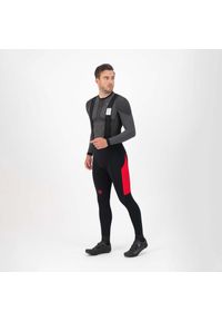 ROGELLI - Lekko ocieplane spodnie rowerowe męskie Rogelli TYRO. Kolor: czerwony, wielokolorowy, czarny. Sezon: jesień, wiosna. Sport: kolarstwo #1