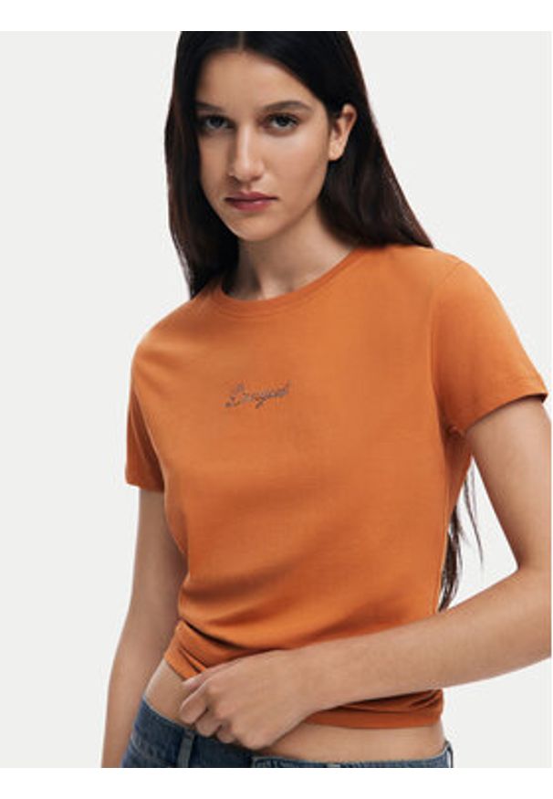 Desigual T-Shirt 25SWTK15 Pomarańczowy Regular Fit. Kolor: pomarańczowy. Materiał: bawełna