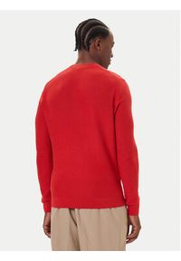 Mustang Sweter Elliot 1016844 Czerwony Regular Fit. Kolor: czerwony. Materiał: bawełna