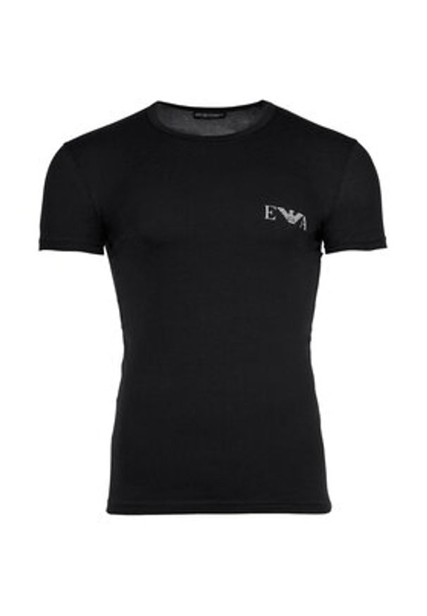 Emporio Armani Underwear Komplet 2 t-shirtów EM001849 AF14131 MC005 Czarny Fitted Fit. Kolor: czarny. Materiał: bawełna