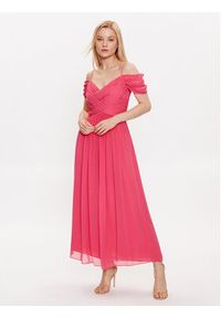 Luisa Spagnoli Sukienka koktajlowa Palagio 539672 Różowy Regular Fit. Kolor: różowy. Materiał: jedwab. Styl: wizytowy #5