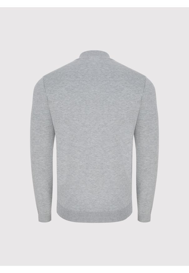 Pako Lorente - PAKO LORENTE – Szary półgolf męski. Okazja: na co dzień. Kolor: szary, beżowy, czarny. Materiał: wiskoza, poliester. Sezon: jesień. Styl: casual