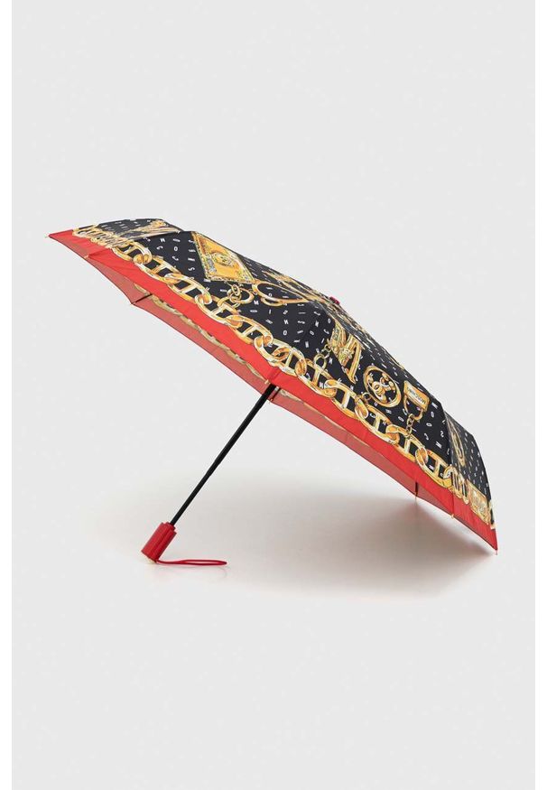 MOSCHINO - Moschino parasol kolor czarny. Kolor: czarny