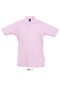 SOL'S - Koszulka polo dla dzieci Sol's Summer Ii. Typ kołnierza: polo. Kolor: różowy. Styl: elegancki #1