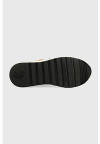 U.S. Polo Assn. sneakersy kolor różowy. Nosek buta: okrągły. Zapięcie: sznurówki. Kolor: różowy. Materiał: guma. Obcas: na platformie #4