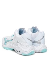 Mizuno Buty halowe Wave Lightning Z8 Mid V1GC2405 Biały. Kolor: biały. Materiał: skóra. Model: Mizuno Wave