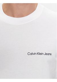 Calvin Klein Jeans T-Shirt Institutional J30J324671 Biały Regular Fit. Kolor: biały. Materiał: bawełna #3