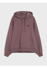 Sinsay - Bluza hoodie basic - green spruce