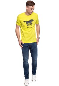 Mustang - T-SHIRT MĘSKI MUSTANG PRINT TEE 1009022 6066. Wzór: nadruk #2