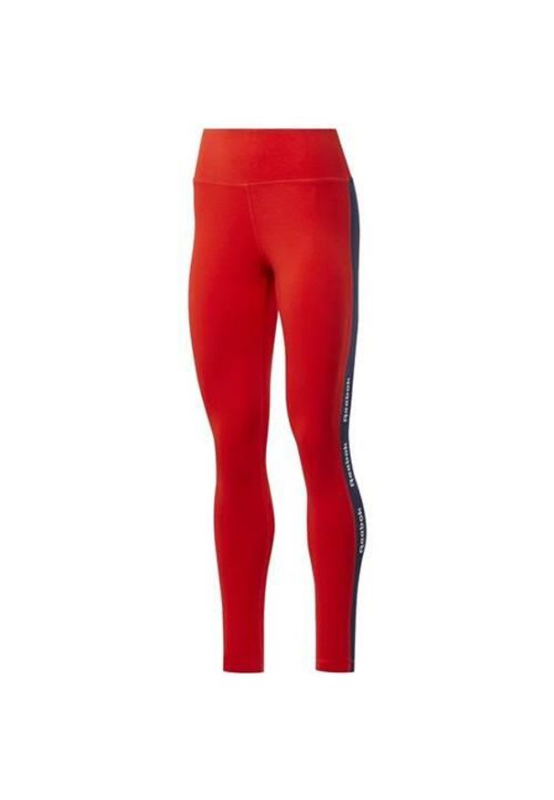 Spodnie do biegania damskie Reebok TE Linear Logo CT L. Kolor: czerwony