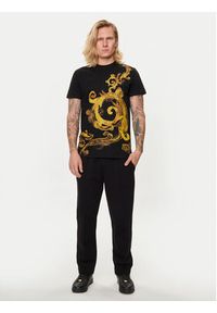 Versace Jeans Couture T-Shirt 76GAH6SW Czarny Regular Fit. Kolor: czarny. Materiał: bawełna #4
