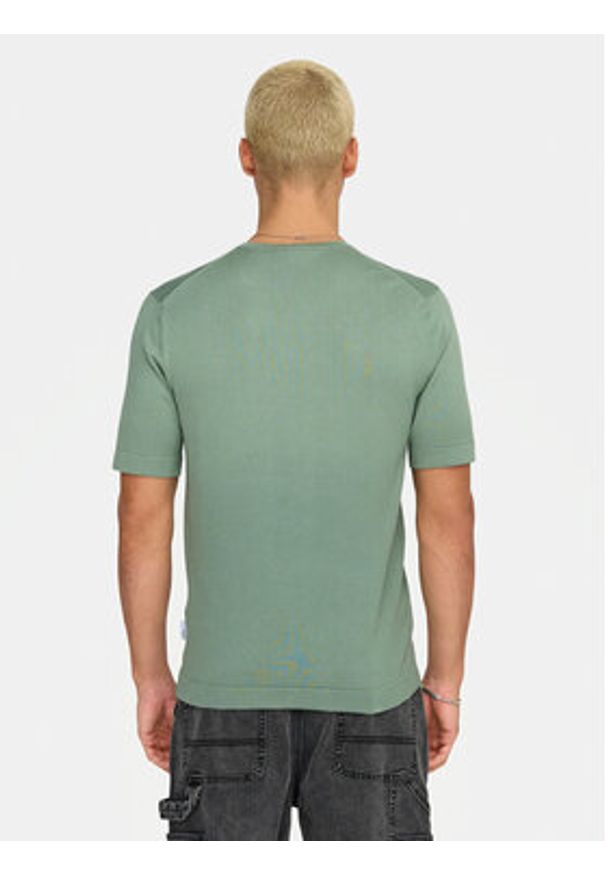 Only & Sons T-Shirt Wyler 22022928 Zielony Regular Fit. Kolor: zielony. Materiał: wiskoza