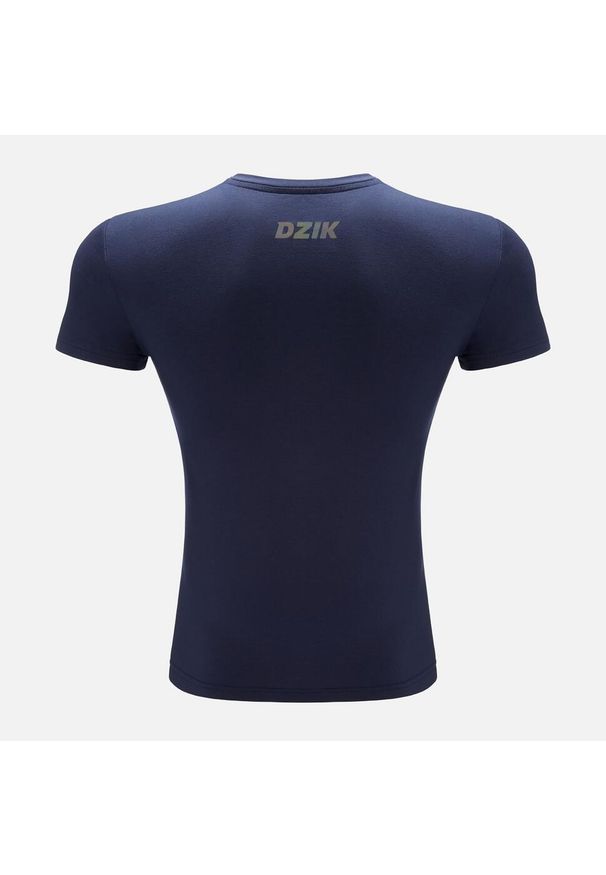 Koszulka slim DZIK® navy. Materiał: materiał