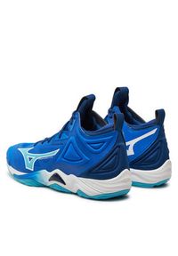 Mizuno Buty halowe Wave Momentum 3 V1GA2317 Niebieski. Kolor: niebieski. Materiał: materiał. Model: Mizuno Wave #3