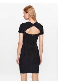 Guess Sukienka dzianinowa W3YK60 Z2U00 Czarny Slim Fit. Kolor: czarny. Materiał: syntetyk #3