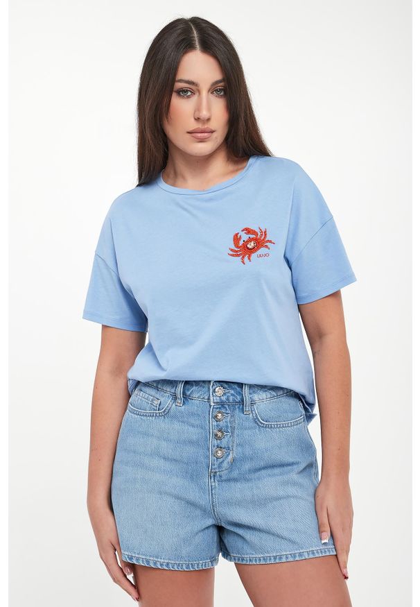 Liu Jo - T-shirt damski z logo LIU JO
