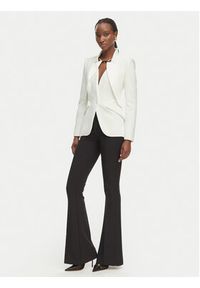 Elisabetta Franchi Marynarka GI-192-61E2-V490 Biały Regular Fit. Kolor: biały. Materiał: syntetyk #2