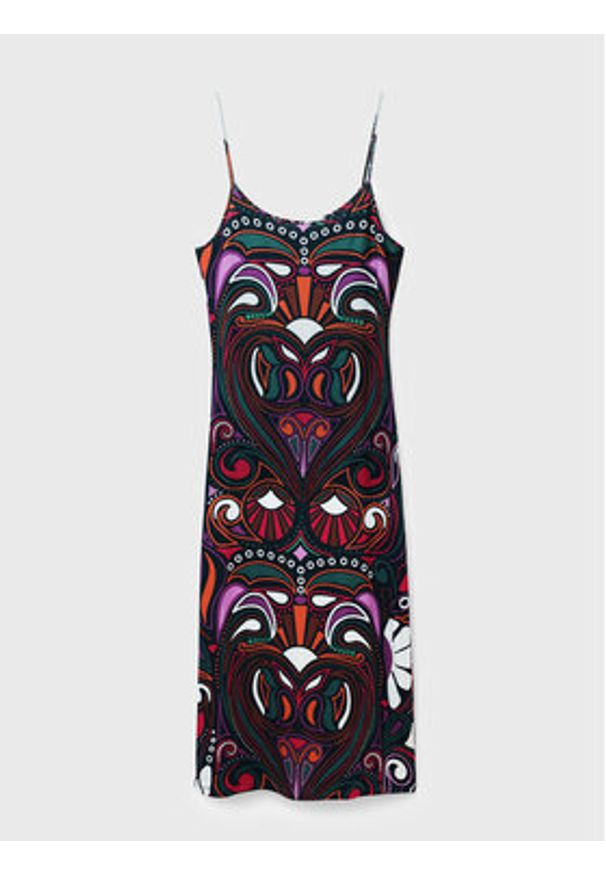 Desigual Sukienka codzienna Marca 22WWVK23 Kolorowy Slim Fit. Okazja: na co dzień. Materiał: syntetyk. Wzór: kolorowy. Typ sukienki: proste. Styl: casual