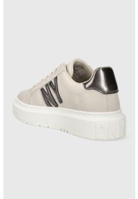 DKNY - Dkny sneakersy Marian kolor beżowy K2305134. Nosek buta: okrągły. Kolor: beżowy. Materiał: guma. Obcas: na platformie #5
