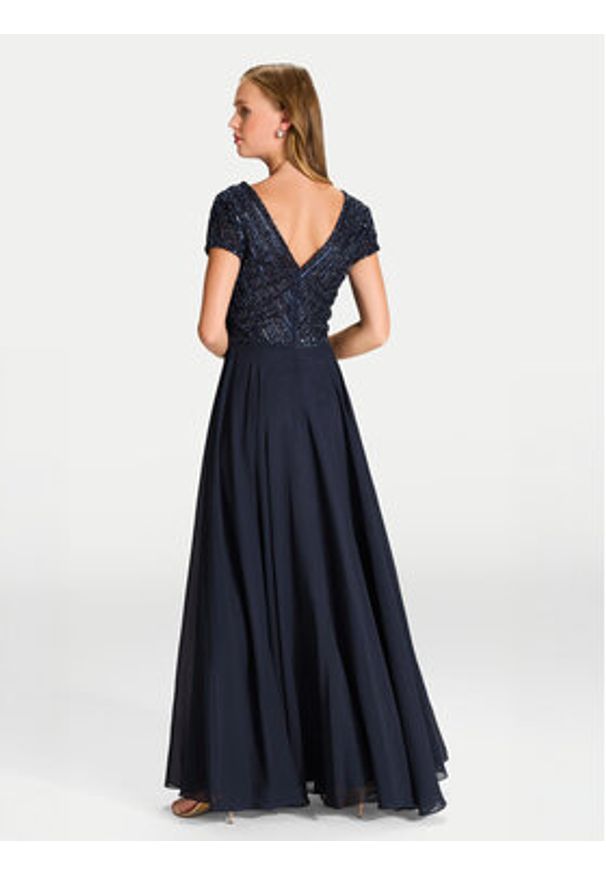 Hey Kyla Sukienka wieczorowa 5AJ002HK Granatowy Regular Fit. Kolor: niebieski. Materiał: syntetyk. Styl: wizytowy