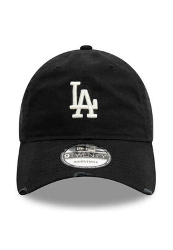 New Era Czapka z daszkiem LA Dodgers Distressed 9TWENTY 60595229 Czarny. Kolor: czarny. Materiał: materiał, bawełna