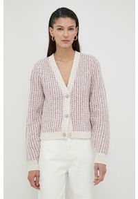 Bruuns Bazaar kardigan z domieszką wełny Nolana Hanara. Okazja: na co dzień. Materiał: wełna. Długość rękawa: długi rękaw. Długość: długie. Wzór: ze splotem. Styl: casual #5