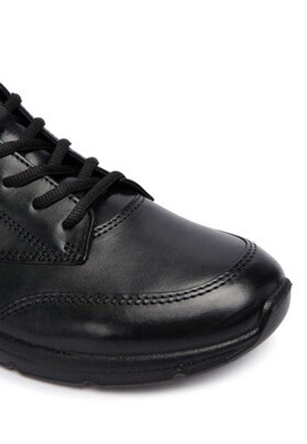 ecco - ECCO Sneakersy Irving 51175401001 Czarny. Kolor: czarny. Materiał: skóra