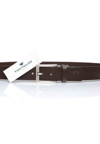 Tom Tailor - TOM TAILOR PASEK SKÓRZANY TM0184R01 691 40mm Gürtel Q.2647. Materiał: skóra. Wzór: jednolity, paski. Styl: elegancki, casual, klasyczny #7