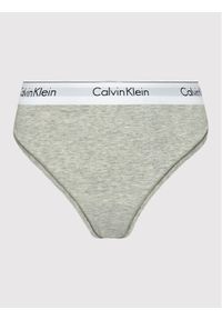 Calvin Klein Underwear Stringi 000QF5117E Szary. Kolor: szary. Materiał: bawełna