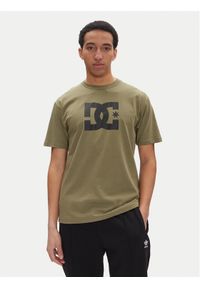 DC Shoes T-Shirt ADYZT05373 Zielony Heritage Fit. Kolor: zielony. Materiał: bawełna