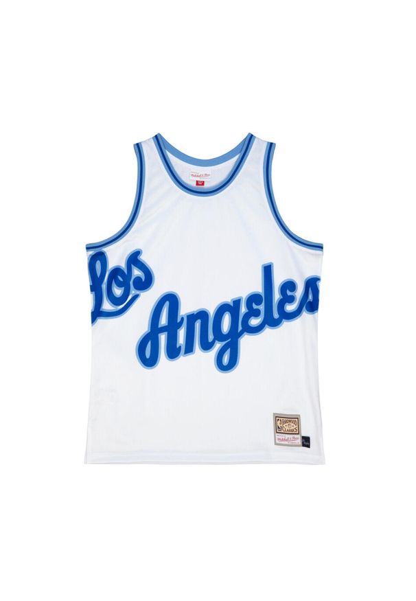 Mitchell & Ness - Koszulka Los Angeles Lakers Blown Out Fashion. Kolor: biały. Sport: koszykówka