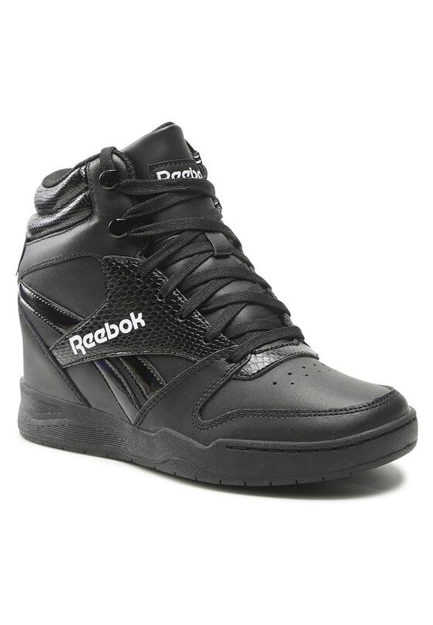 Reebok Sneakersy Royal Bb4500 Hi Wedge HQ4514 Czarny. Kolor: czarny. Materiał: skóra. Model: Reebok Royal