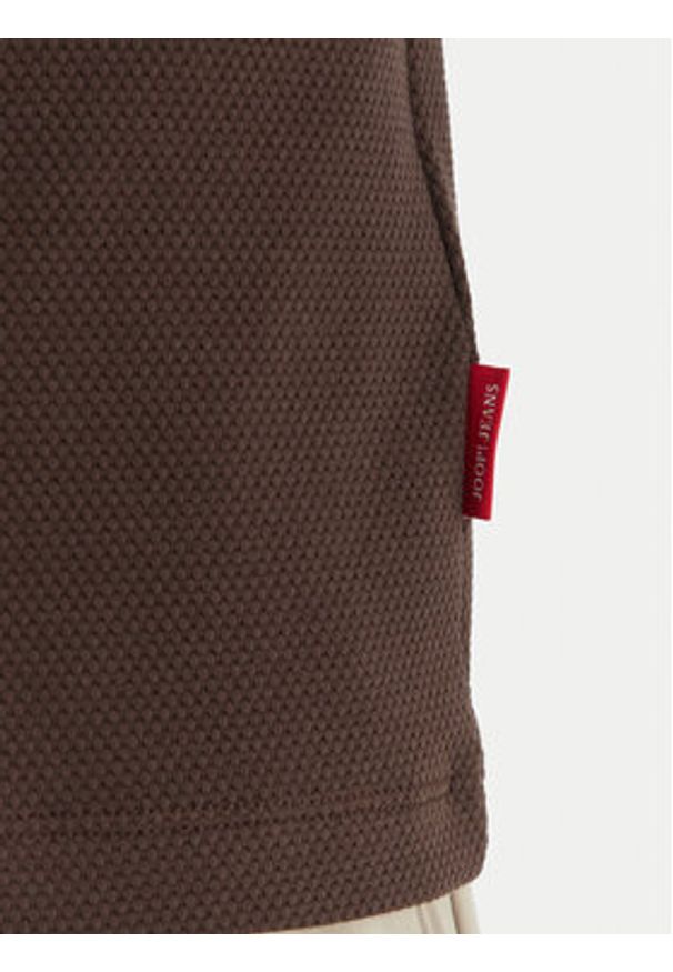 JOOP! Jeans Polo 15 JJJ-17Amare 30046012 Brązowy Modern Fit. Typ kołnierza: polo. Kolor: brązowy. Materiał: bawełna