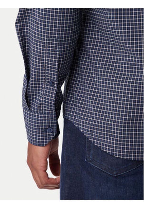 BOSS Koszula Ricoplus 50556464 Granatowy Regular Fit. Kolor: niebieski. Materiał: bawełna